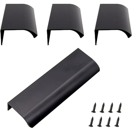 /#/Aluminium Skjult Håndtak, Sett med 4 Aluminiumlegering Usynlige Møbler/#/