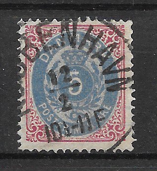 Danmark 1875 - AFA 24 - Stemplet