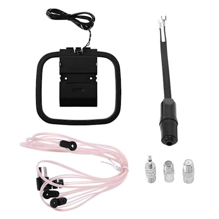 Fm-antenn för inomhusstereomottagare, Universal 75 Ohm/300 Ohm Fm Am Radioantennsats med antenn