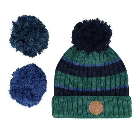 Cabaïa - Grön pom Beanie - Kids Iced Coffee Green Pom @ Hatstore