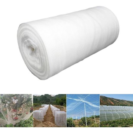 Insektnet, grøntsagsnet, plantebeskyttelsesnet til planter, grøntsager, frugter fra insekter fugle biller, hvid 60, net