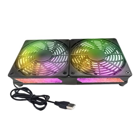 Router Kylfläkt PC-kylare TV-box Trådlös Tyst 120mm Skåpskylfläkt