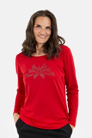 BRANDTEX - Langærmet T-shirt - Rød - Similisten