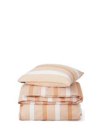 Lexington Home | Beige/White Striped Cotton Sateen Bed Set | 150X210/50X60