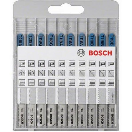 Bosch 2607010631 Basic for Metal Stikksagbladsett 10 deler, Maskintilbehør & forbruk