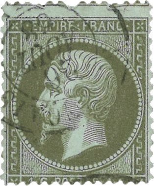 Frankrig 1862 - YT 19 - Stemplet