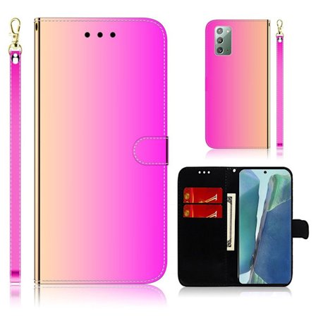 Mirror Samsung Galaxy Note 20 Flip Etui - Rose