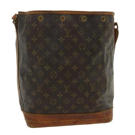 Louis Vuitton Vintage, Pre-owned Noe Monogram Bag Bruin, Dames, Maat:ONE Size,leer