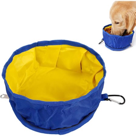 1 stk Sammenleggbar Hundebolle Bærbar Reisebolle for Hund og Katt