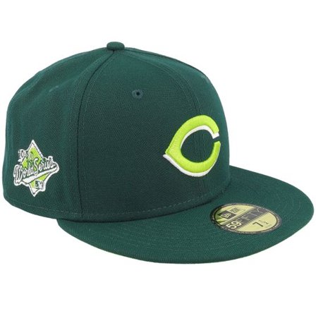 New Era - MLB Grön fitted Keps - Cincinnati Reds Operator 59FIFTY Dark/Neon Green Fitted @ Hatstore