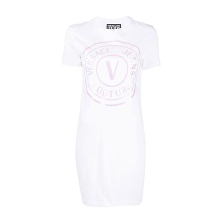 Versace Jeans Couture Circle logo Kjole Hvid, Dame