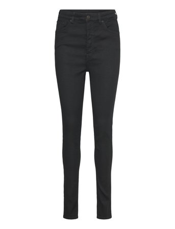 Monki Oki High Waist Tight Jeans - Black - 28