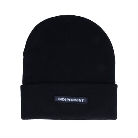 Independent - Noir cuff Bonnet - Groundwork Beanie Black Cuff @ Hatstore