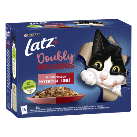 Purina Latz - Latz Agail Doubly Delicious i gelé 12x85 g - Katt - Kattefôr & kattemat - Våtfôr og våtmat - ZOO.no