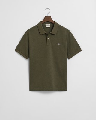 GANT - Klassisk piquéskjorte i regular fit til herre khaki green melange