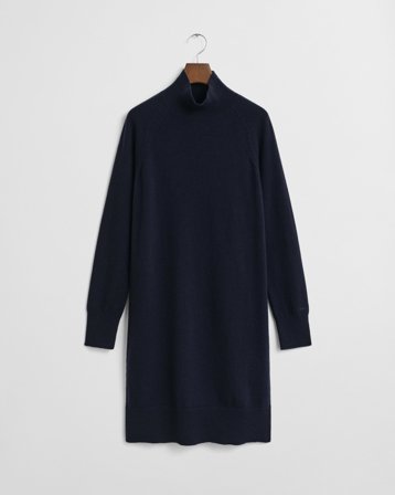 GANT Damen Strickkleid aus superfeiner Lambswool (XS)