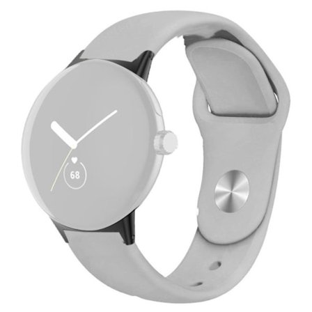 Silikoninen kellohihna Google Pixel Watch -kelloon - Harmaa