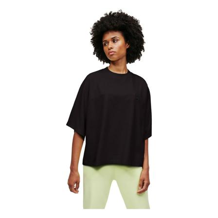Karl Lagerfeld T-Shirt Ikonik 2.0 Boxy Sort, Dame T-shirts, Størrelse: XS