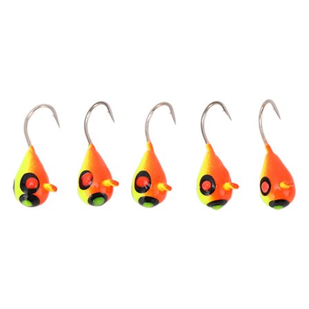 5 STK 5MM Høykarbonstål Isfiske Jigg Lokkemidler Utendørs Fiskekroker