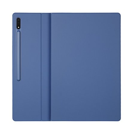Galaxy Tab S7+/S8+/S7FE, Tablettikotelo kynäpaikalla, Tablettikotelo jalustalla (Sininen)