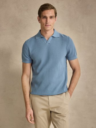 John Henric Men's Blaues Poloshirt Regular Fit Size XS