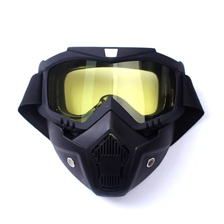 Motocrossglasögon med vindskydd för utomhusbruk - 1/2 mask, storlek Medium, 3-pack [D]