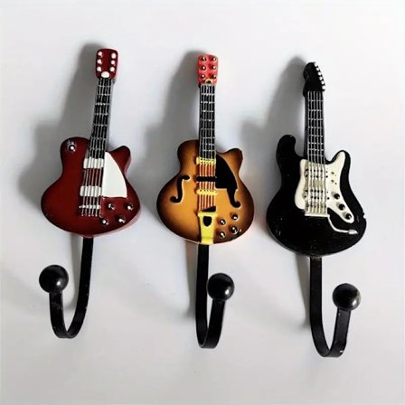 3 stk. Vintage Violin Krogophæng Kreative Vægkroge Bag Døre Bar Cafe Indretning