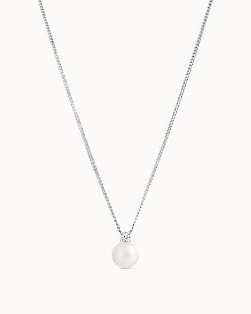 Poppy pärlhalsband i 18K vitguld