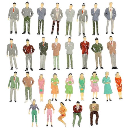 30 stk. Miniature Mennesker Figurer Tiny People Figurer Mini Figurer Miniature Figurer