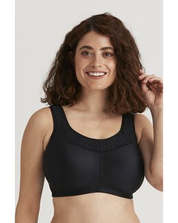 Sport-bh utan bygel Exhale Comfort Svart - B80 - Miss Mary