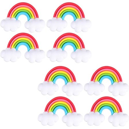 Silikon 3D tecknad kylskåpsmagneter dekorativa magneter kylskåpsmagnet klistermärke regnbåge whiteboard dekoration för kontor whiteboard skåp kök