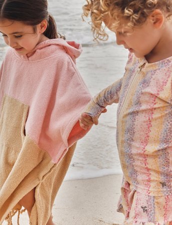 Wheat Swim T-Shirt L/S Zip Ada - Pink - 86