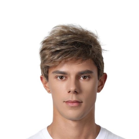 Chic paryk til mænd, super let og åndbar LightBrown