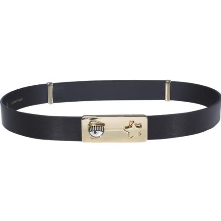 Chiara Ferragni Collection - Skärp - Svart - Dam - Storlek: 80 Cm, Dam, Storlek: 80 CM