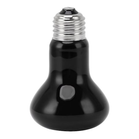 E27 Reptil Varmelampe Pære Multifunksjonelle Varmepærer for Reptil Slange 110‐120V Svart 75W