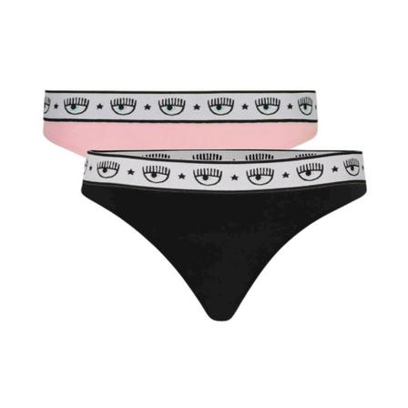 Chiara Ferragni Collection Bottoms svart, Dam Trosor, Dam, Storlek: XL