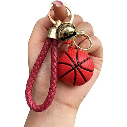 Mænd Kvinder Kreative Seje Stilfulde Mini Basketball Letvægts Nøglering Nøglering Nøglering Vedhæng