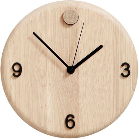 Andersen Wood Time Klokke 22 cm Eik Oak