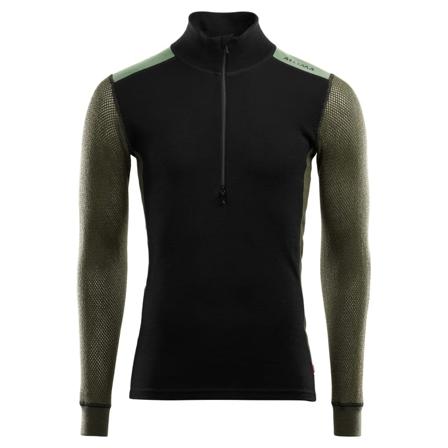 Aclima WoolNet Hybrid Mock Neck Man Men base layer tops Black XS