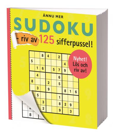 Ännu mer sudoku - riv av 125 sifferpussel! - Bok - Häfte