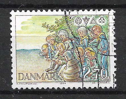 Danmark - AFA 802x - Stemplet