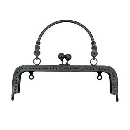 Veskeramme Kyss Lås Veskelås Ramme SVART 18CM