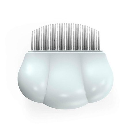 Katteskal Kam Fjernelse af Kæledyrshår Masserende Skal Kam Massageværktøj til Fjernelse af Filtret Pelsknuder og Sammenfiltringer Opfriskende Mynte