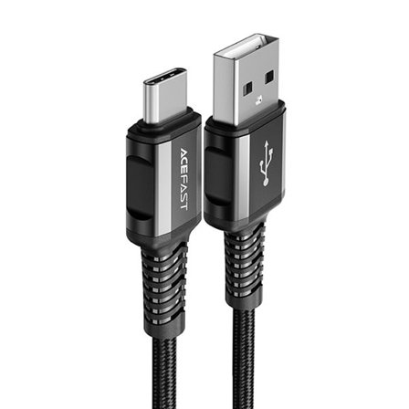 Acefast USB-kabel - USB typ C 1,2m, 3A svart (C1-04 svart)