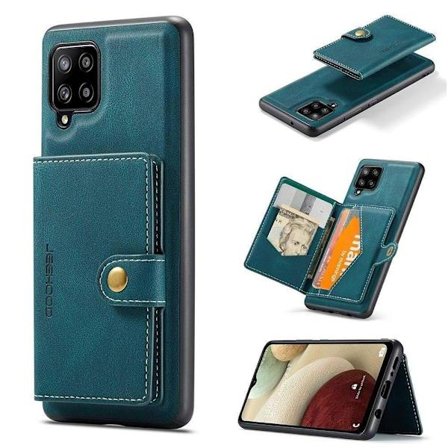 Samsung Galaxy A12 - Praktiskt Stilsäkert Skal med Korthållare