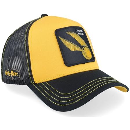 Capslab - Gelb trucker Cap - Harry Potter Golden Snitch Black/Yellow A-Frame Trucker @ Hatstore