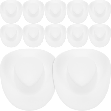 30 stk Mini Cowboyhatter Delikate Dukkehatter Miniatyrhatter Søte Håndverk Minihatter