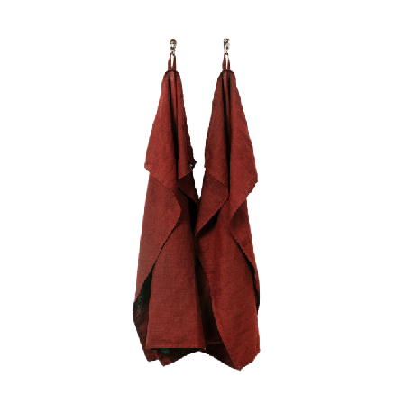 Himla Kitchen Towel Sunshine Kökstextil Röd 50X70