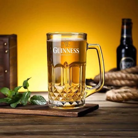Guinness Irish Stout ølglass, tykk 550ml Diamond Edition