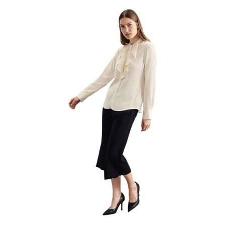 Seidensticker Stand-Up Blouse Regular fit , Beige , Dames , Maat: L